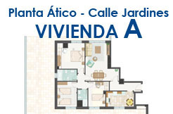 Calle Jardines, planta ático Vivienda A