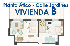 Calle Jardines, planta ático Vivienda B