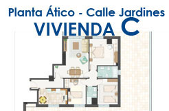 Calle Jardines, planta ático Vivienda C