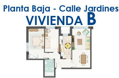 Calle Jardines, planta baja Vivienda B