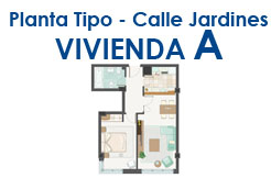 Calle Jardines, planta 3ª Vivienda A