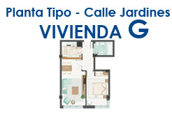 Calle Jardines, planta 3ª Vivienda G