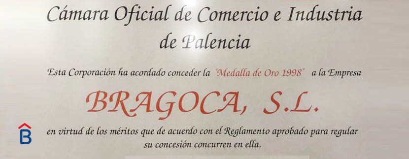 Medalla de Oro Cámara de Comercio