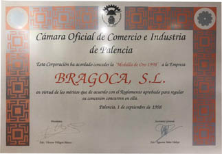 Bragoca medalla de oro